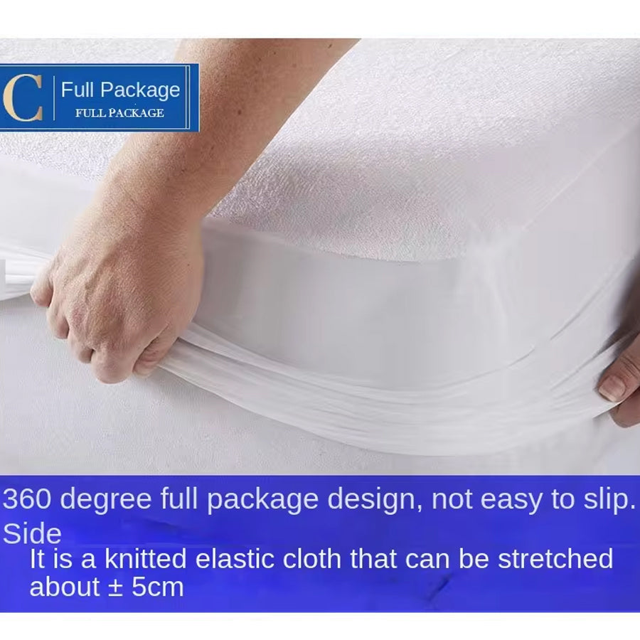 COTTON WATERPROOF FITTED SHEET MATTRESS PROTECTOR