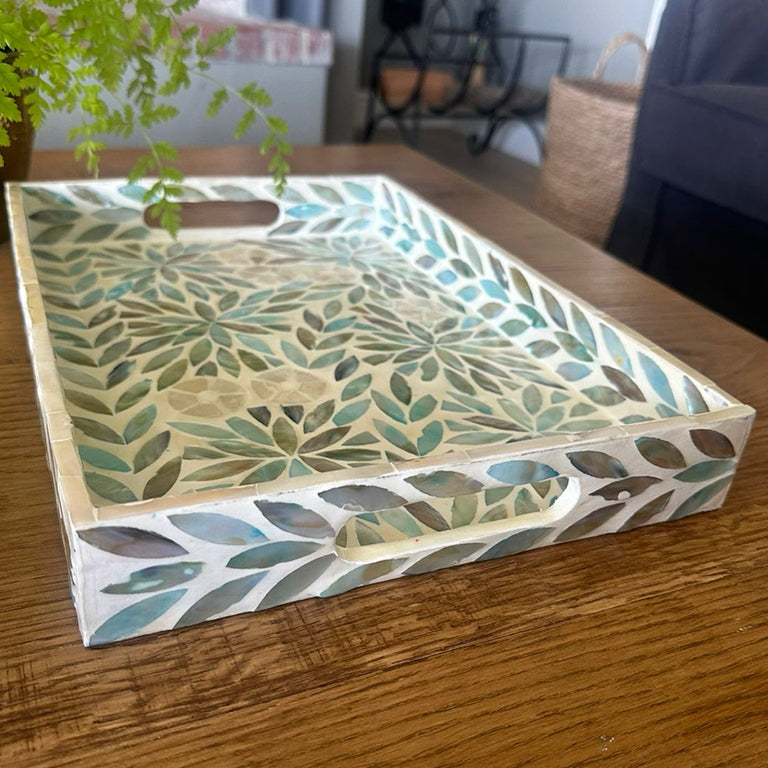 TIDAL SHELL RECTANGULAR TRAY