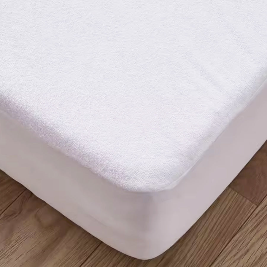 COTTON WATERPROOF FITTED SHEET MATTRESS PROTECTOR