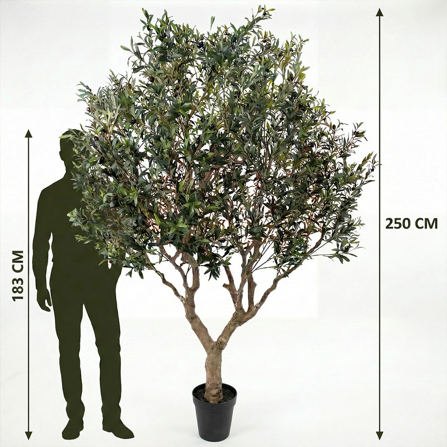 Artificial Faux Large UV Resistant Olive Tree (250cm)