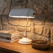 Office Desk Bankers Lamp White