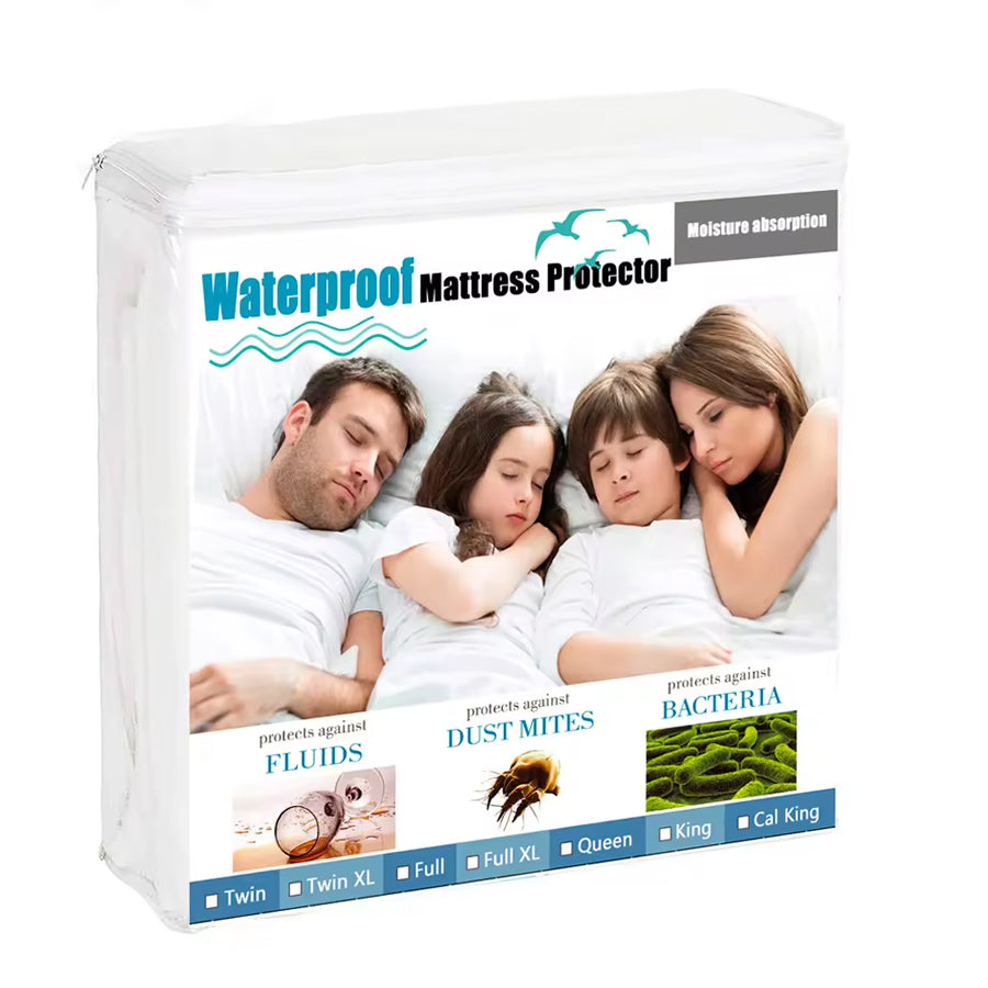 COTTON WATERPROOF FITTED SHEET MATTRESS PROTECTOR