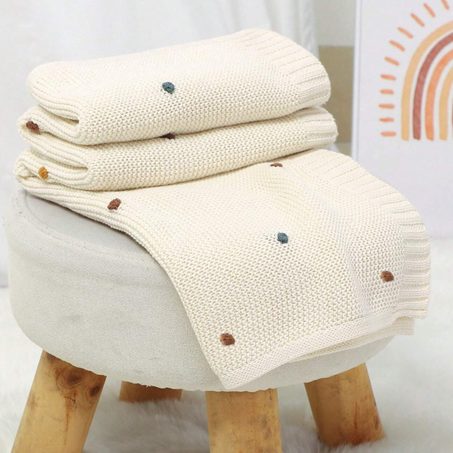 BEANO SOFT KNITTED 100% COTTON BABY BLANKET