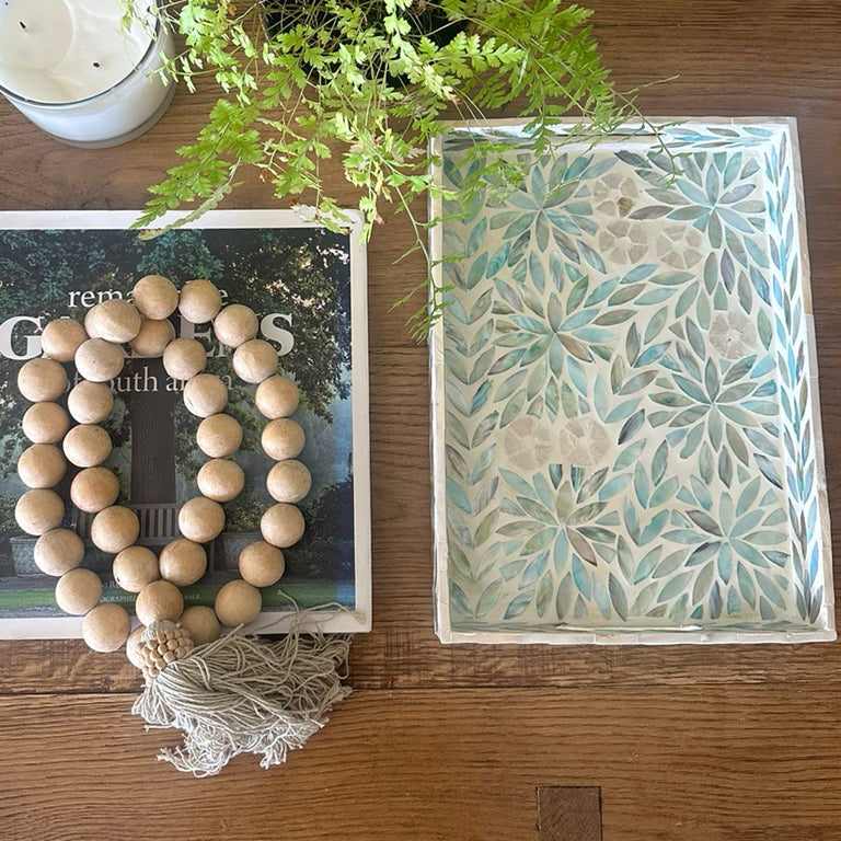 TIDAL SHELL RECTANGULAR TRAY