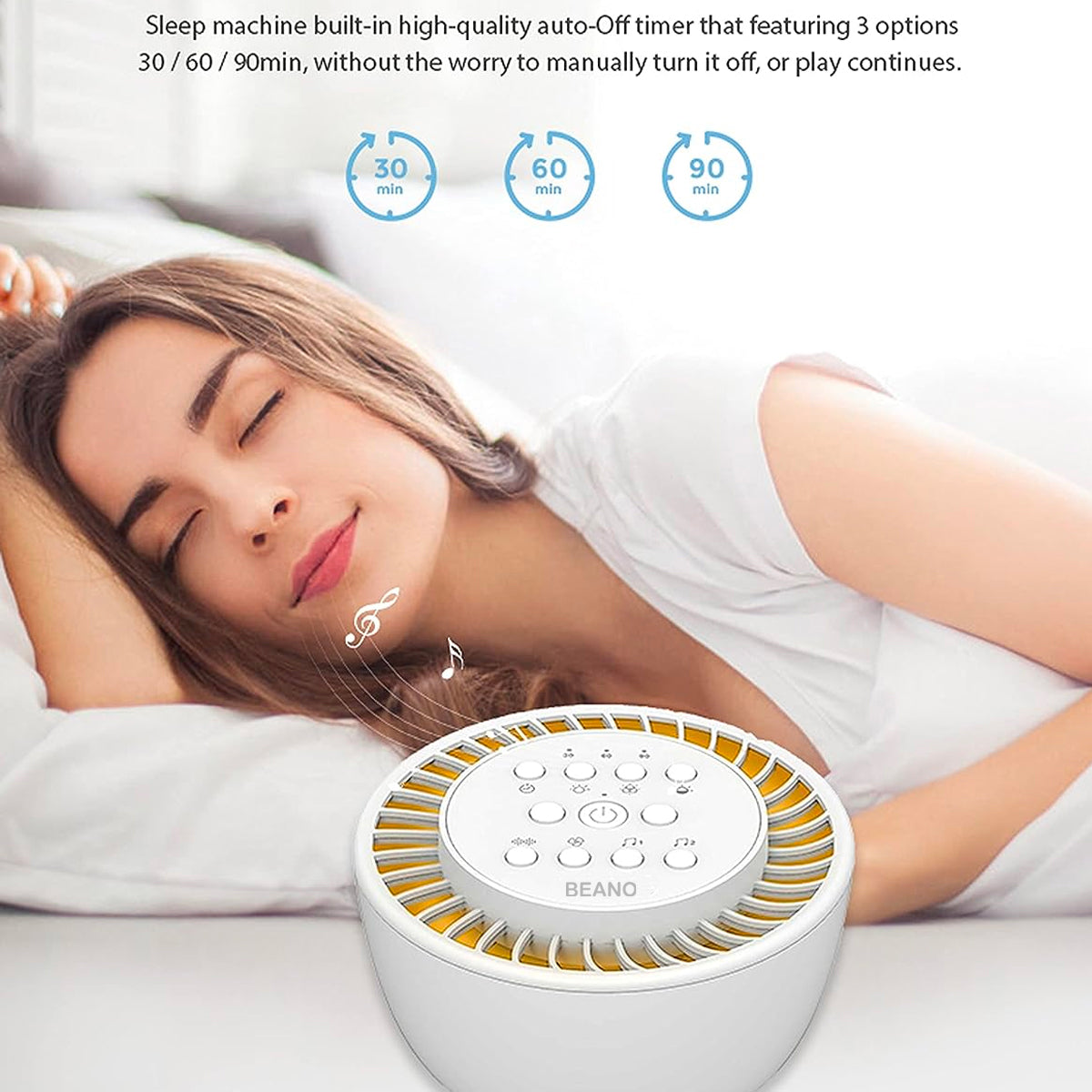 BABY BEANO DREAMER SOOTHING SOUNDS/ WHITE NOISE & NIGHT LIGHT POD