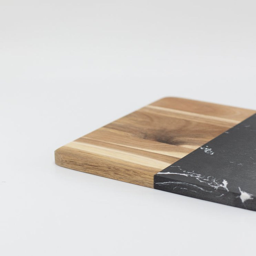 Marble and Wood cutting board (33.5 x 21.3CM)