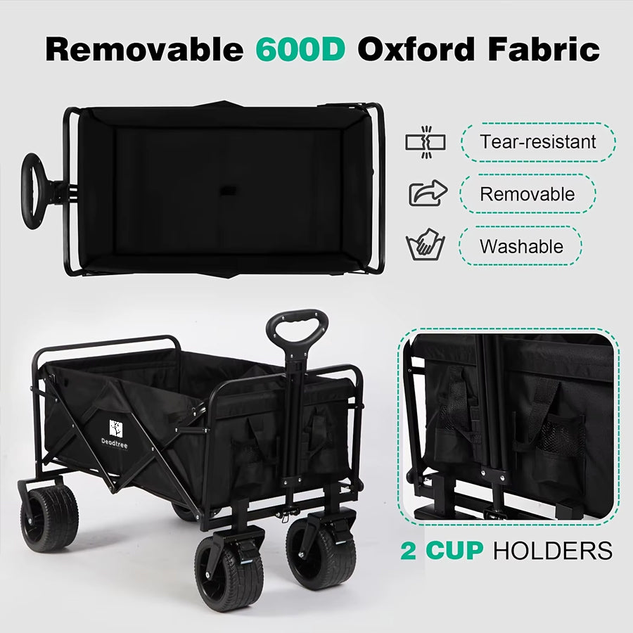 Deadtree Rover Foldable Heavy Duty Outdoor Wagon Trolley