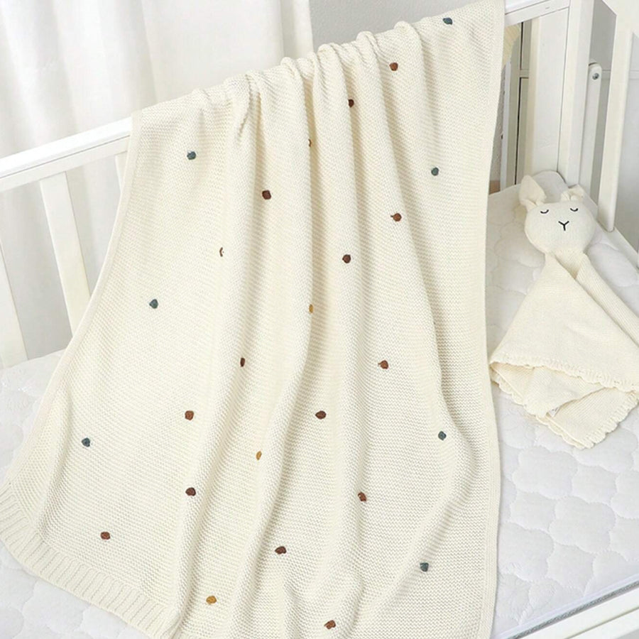 BEANO SOFT KNITTED 100% COTTON BABY BLANKET