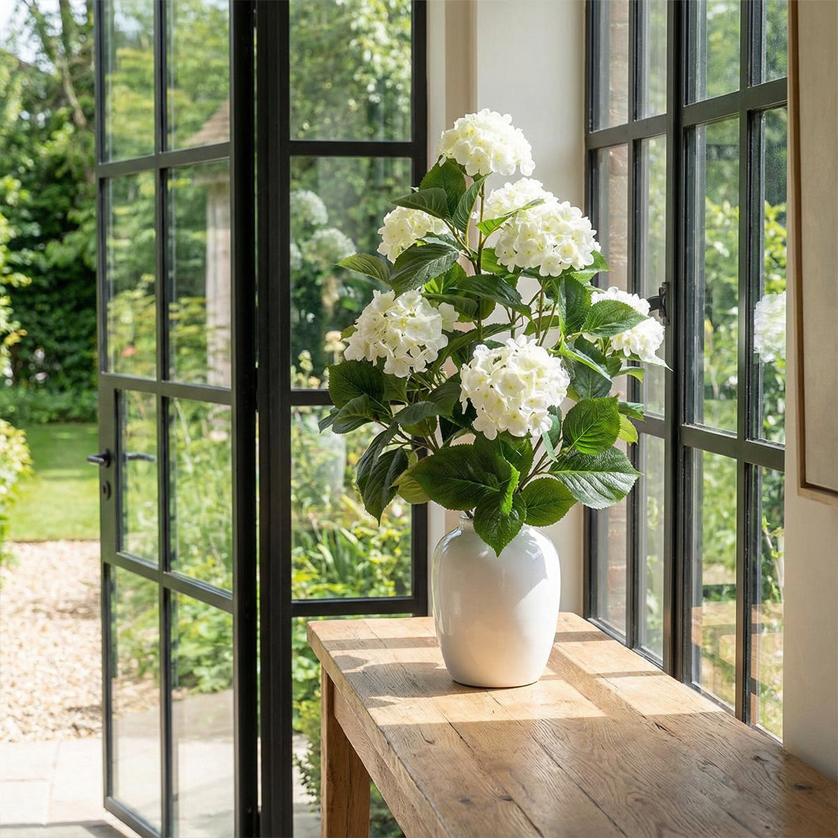 Artificial Faux Hydrangea Christmas Roses (90CM)