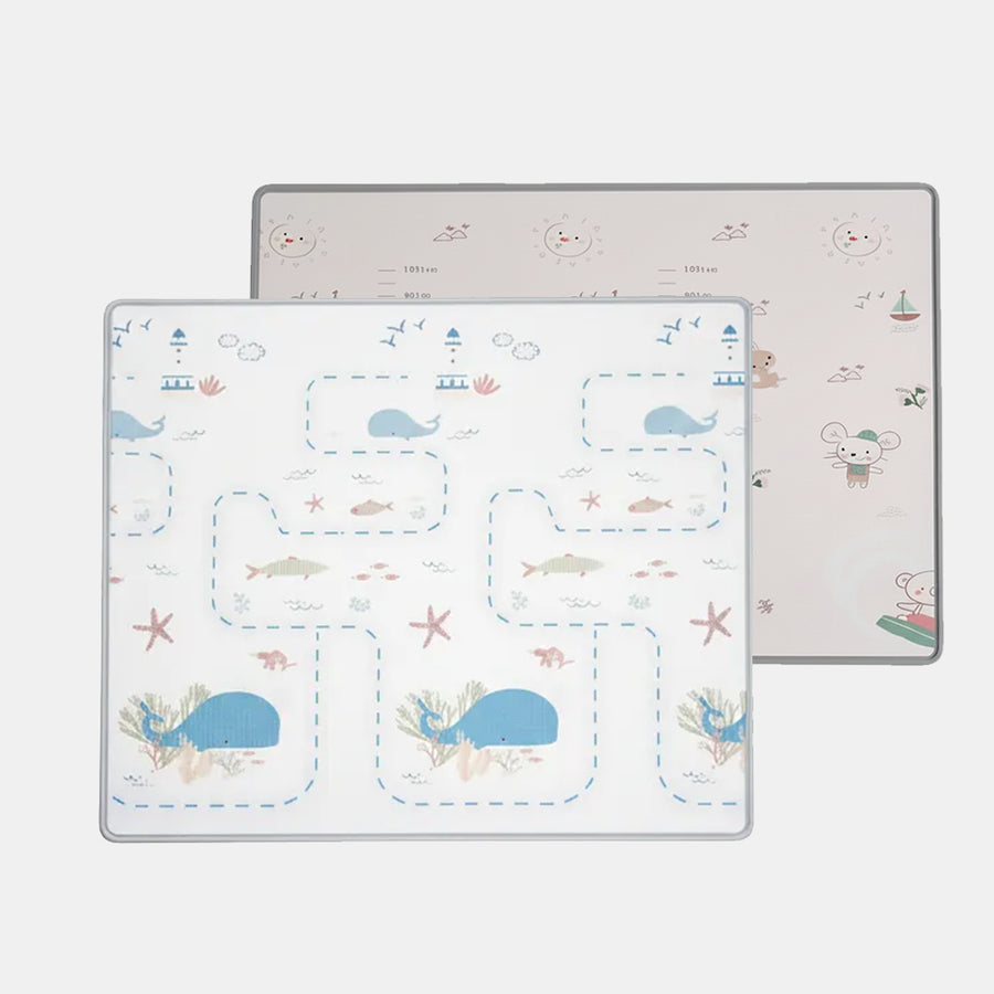 BEANO WHALE TALE AND MOUSE KIDS DUAL SIDED PLAY MAT