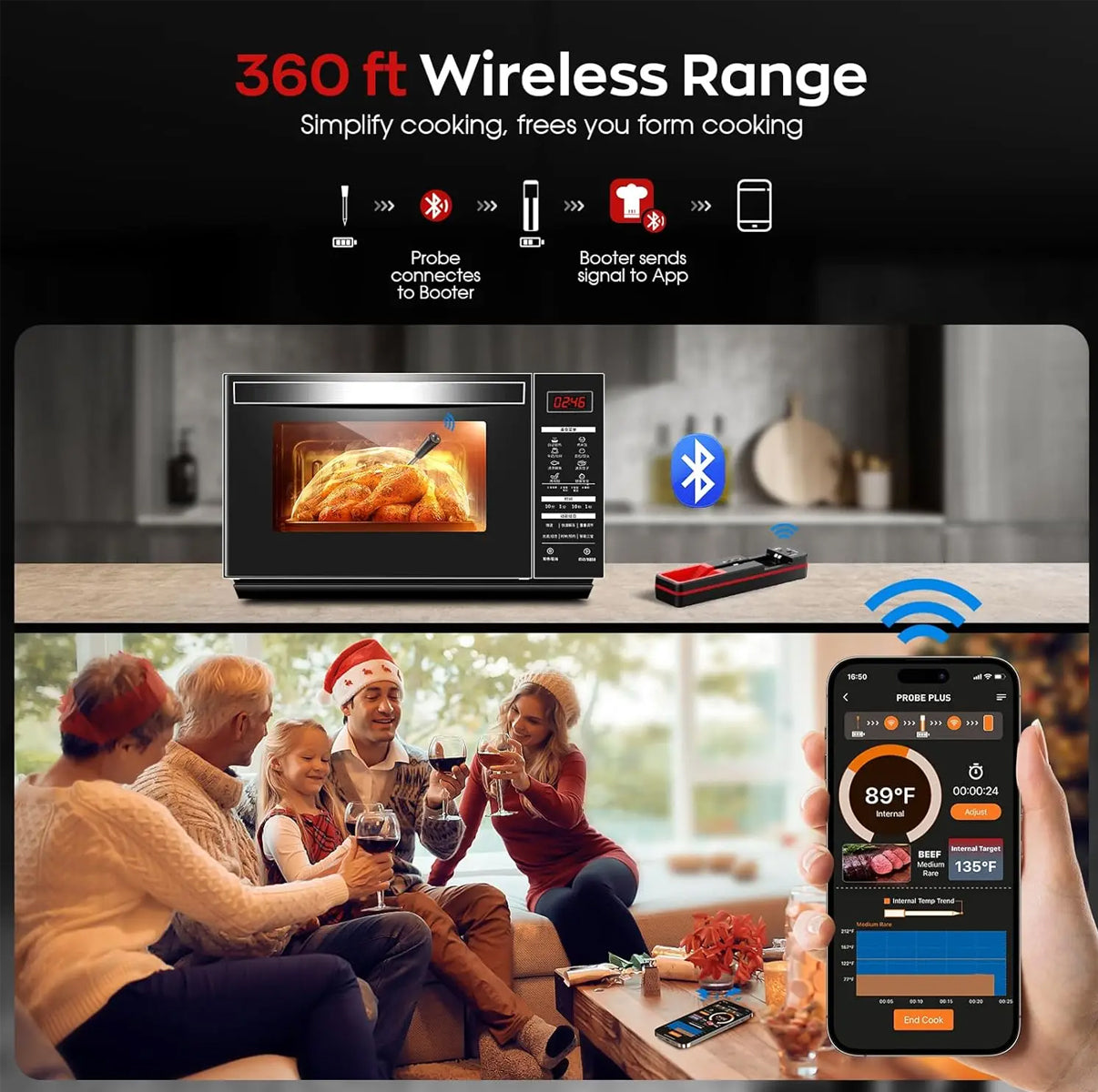 CHARMASTER 2.0 BLUETOOTH MEAT THERMOMETER