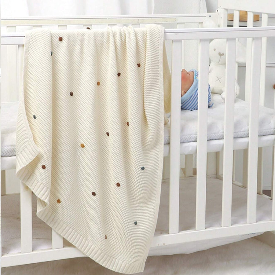 BEANO SOFT KNITTED 100% COTTON BABY BLANKET
