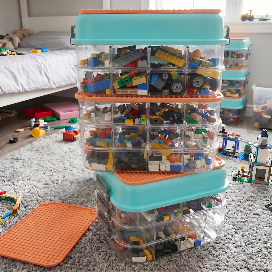 Multi Stackable 3 Layer Block Organizer