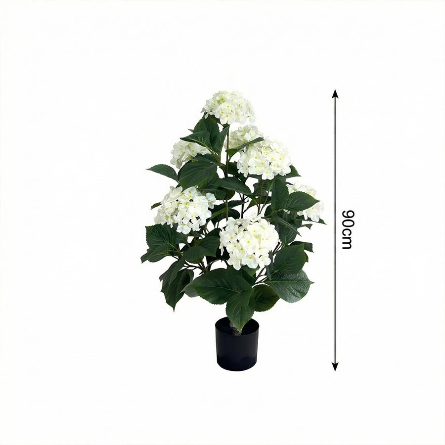 Artificial Faux Hydrangea Christmas Roses (90CM)