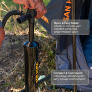 SAN HIMA INFLATABLE 2 MAN TENT AND MATTRESS