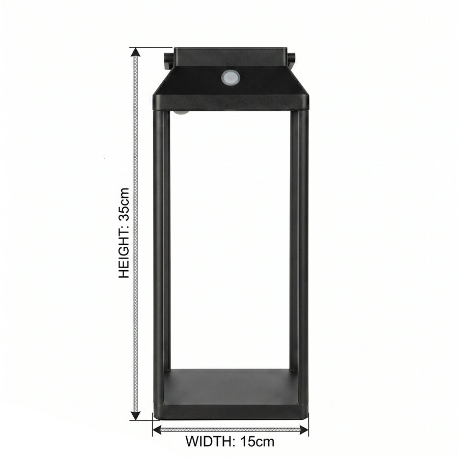 Lunashine 2 Pack Solar Light (Medium) Black