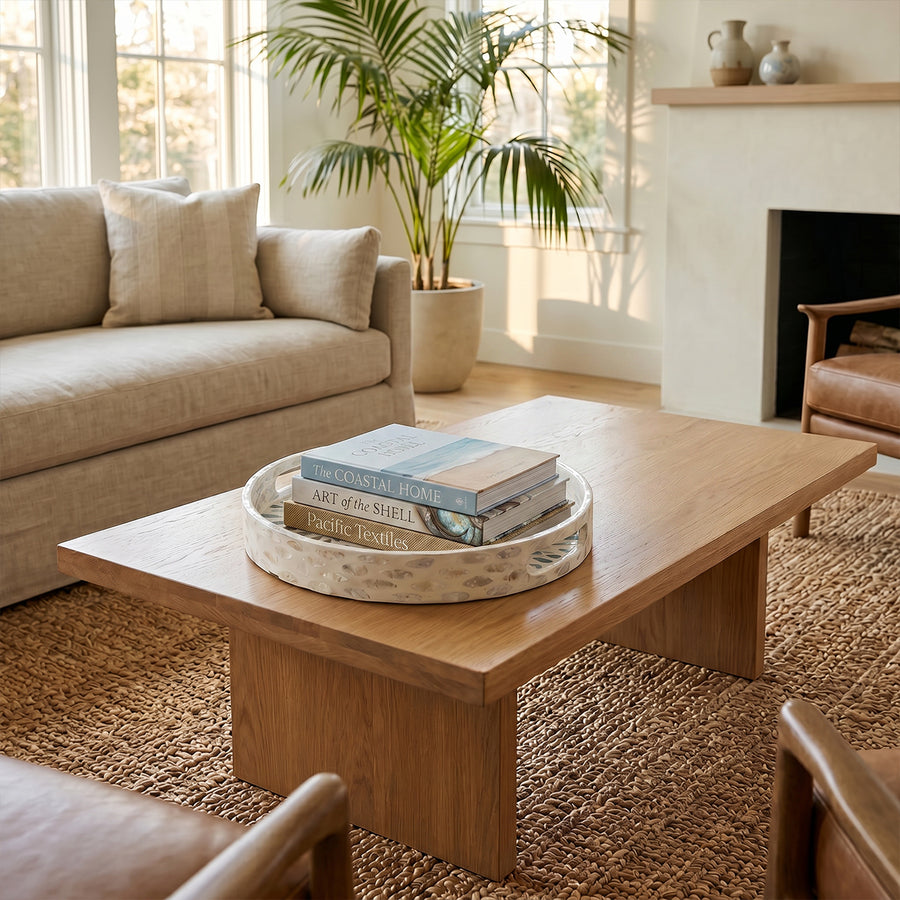 Tidal Shell Round Tray