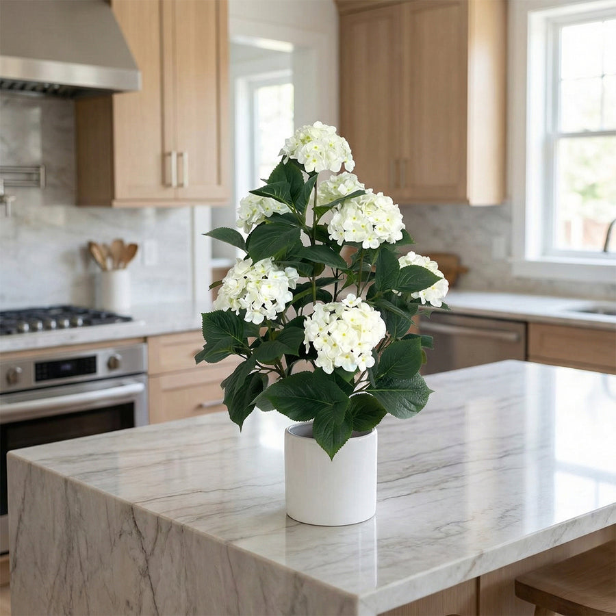 Artificial Faux Hydrangea Christmas Roses (90CM)