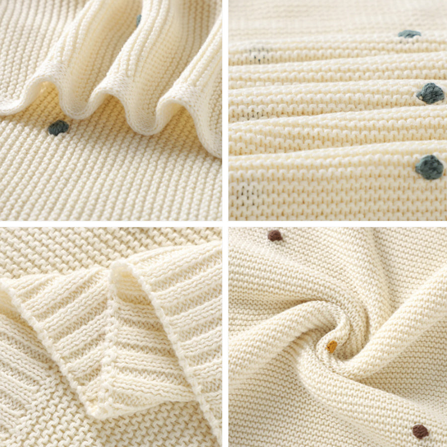BEANO SOFT KNITTED 100% COTTON BABY BLANKET