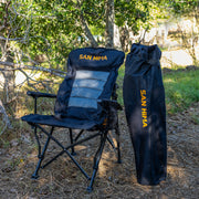 SAN HIMA FOLDING CAMPING CHAIR THICK PADDING RECLINER