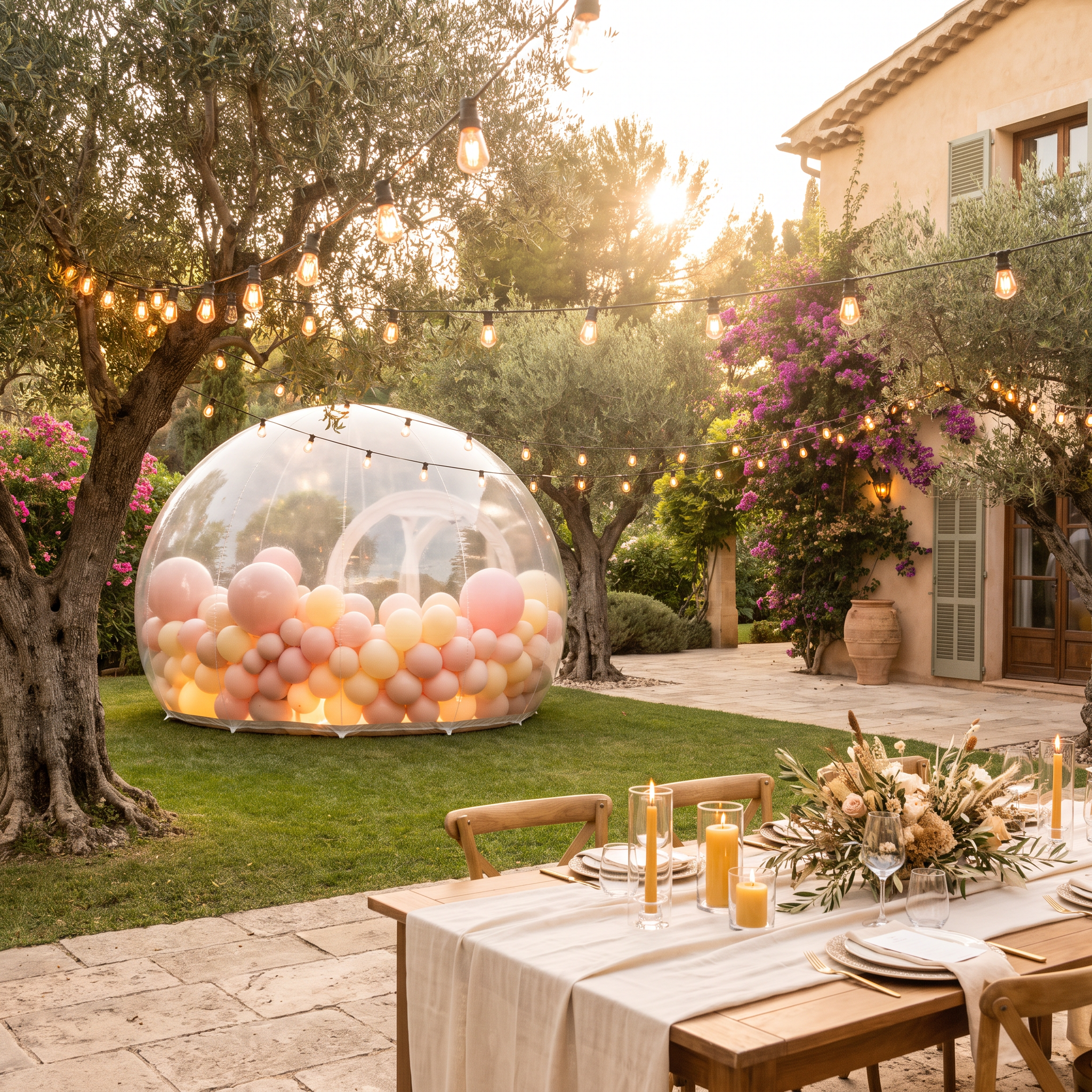 4m Inflatable Bubble House With Blower and Balloons