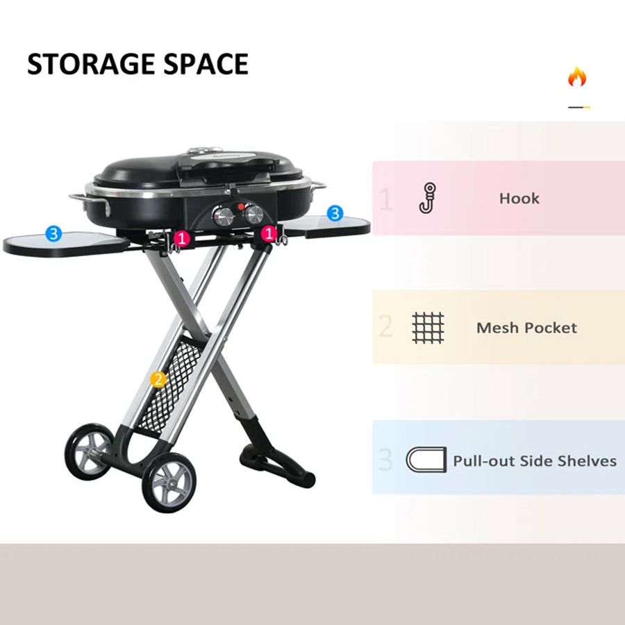 Ultimate Portable Foldable 2 Burner Gas Braai