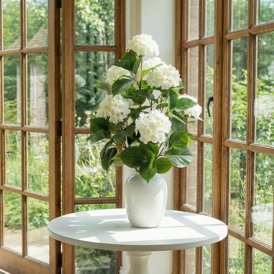Artificial Faux Hydrangea Christmas Roses (90CM)