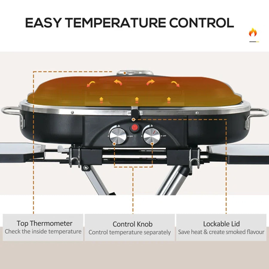Ultimate Portable Foldable 2 Burner Gas Braai