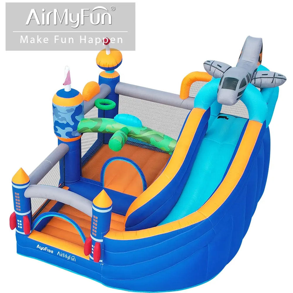 THE AIRSPACE ADVENTURE JUMPING CASTLE AND SLIDE (82091)