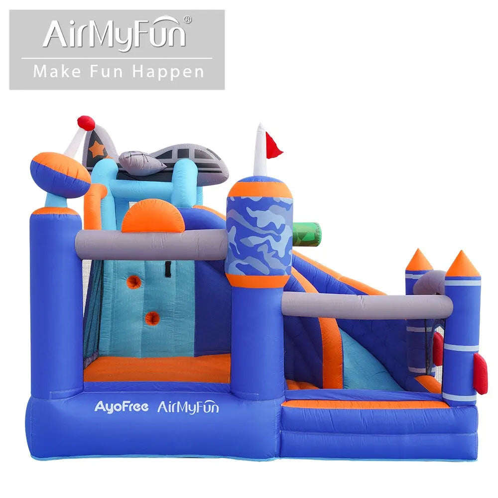 THE AIRSPACE ADVENTURE JUMPING CASTLE AND SLIDE (82091)