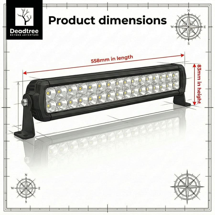 Deadtree 20" 200W LED Light Bar (DT-D6D1-20 - R149)