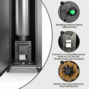 Ember Wood Fire Pellet Heater with Fan
