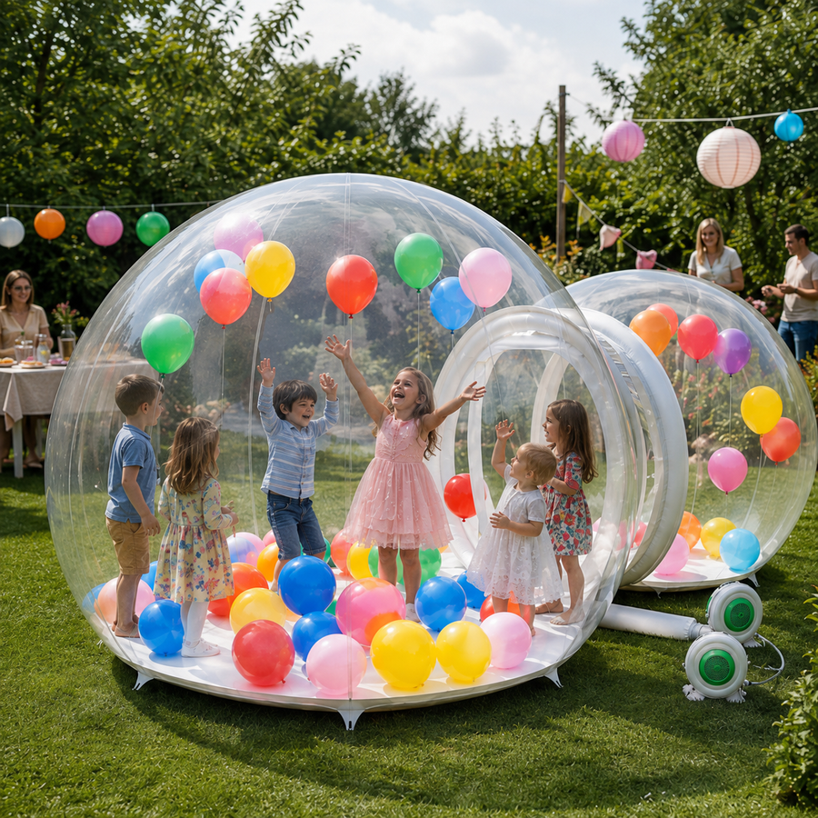 6.2m Double Inflatable Bubble House With Blower and Balloons