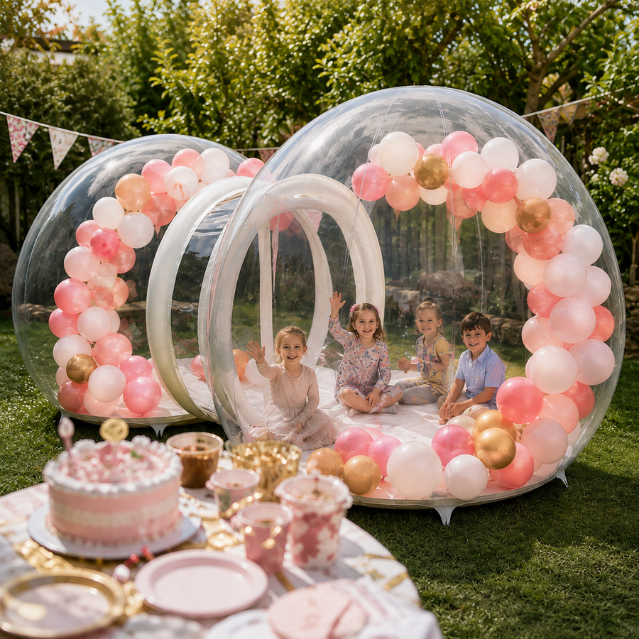 6.2m Double Inflatable Bubble House With Blower and Balloons