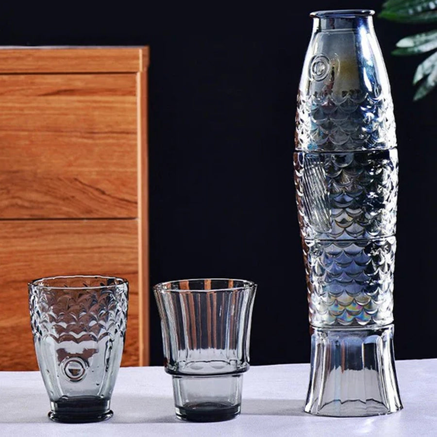 FISH STACKABLE DRINKING GLASSES