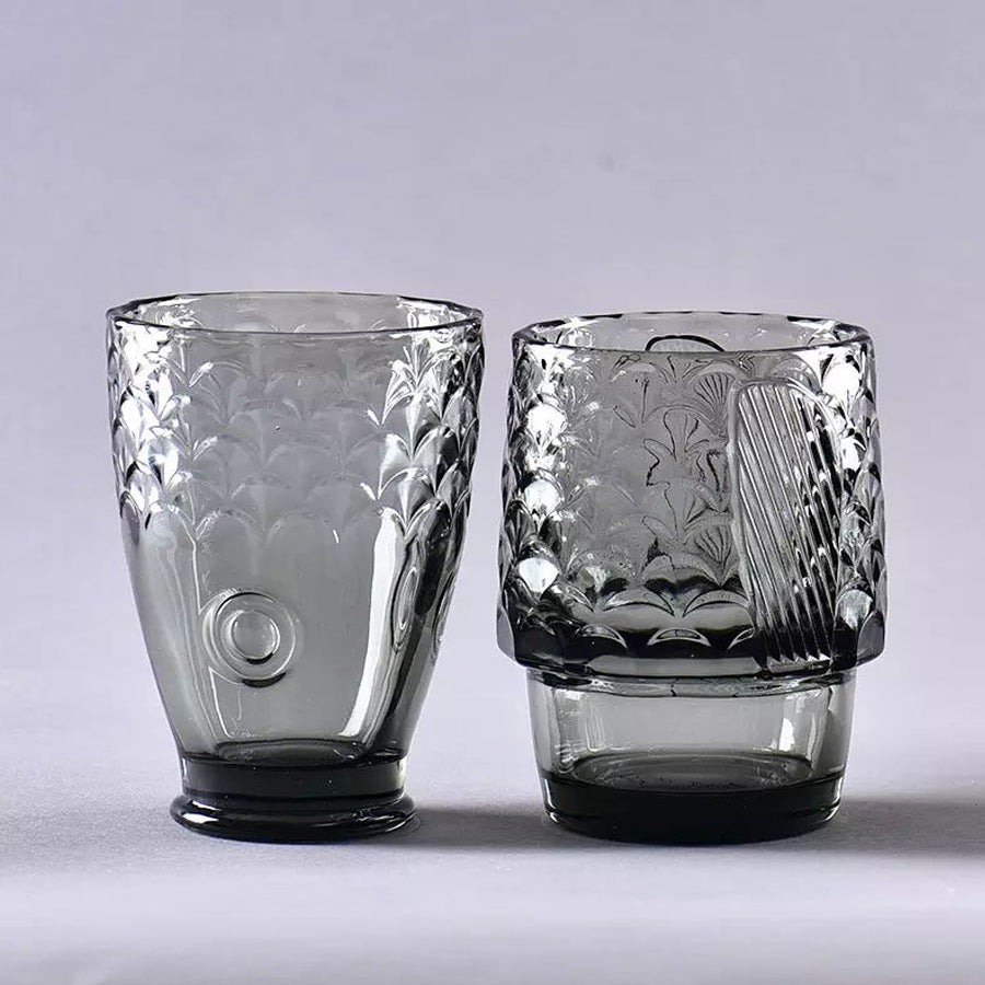 FISH STACKABLE DRINKING GLASSES