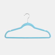 Beano Velvet Baby and Kids Hangers (Blue) 20 Pack
