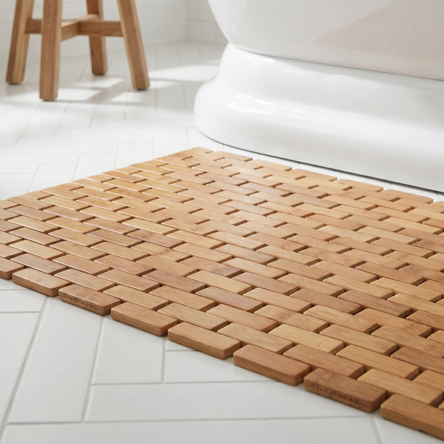 Bamboo Non Slip Bath and Shower Mat