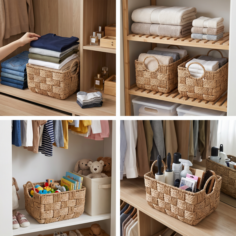Mila Woven Wicker Basket