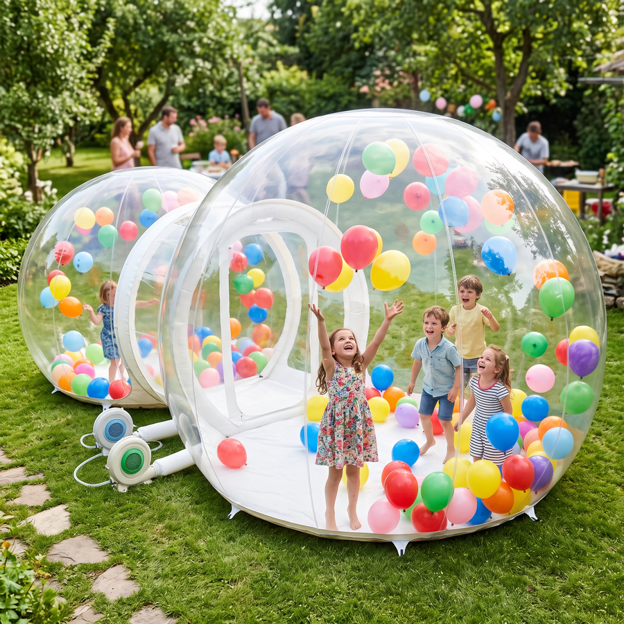 6.2m Double Inflatable Bubble House With Blower and Balloons