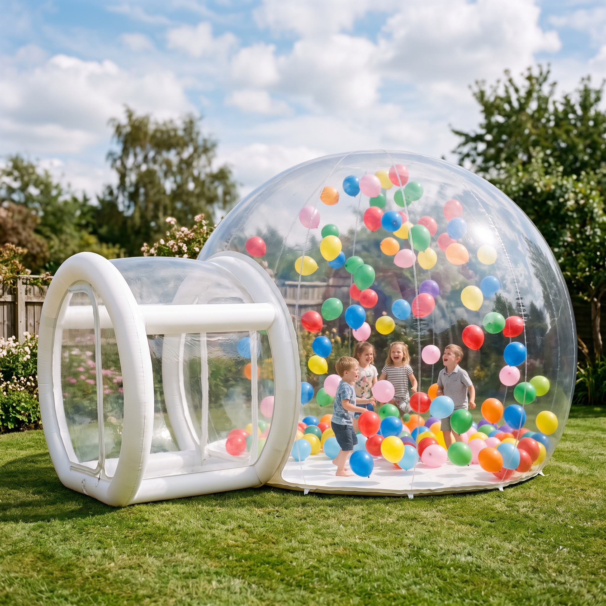 4m Inflatable Bubble House With Blower and Balloons
