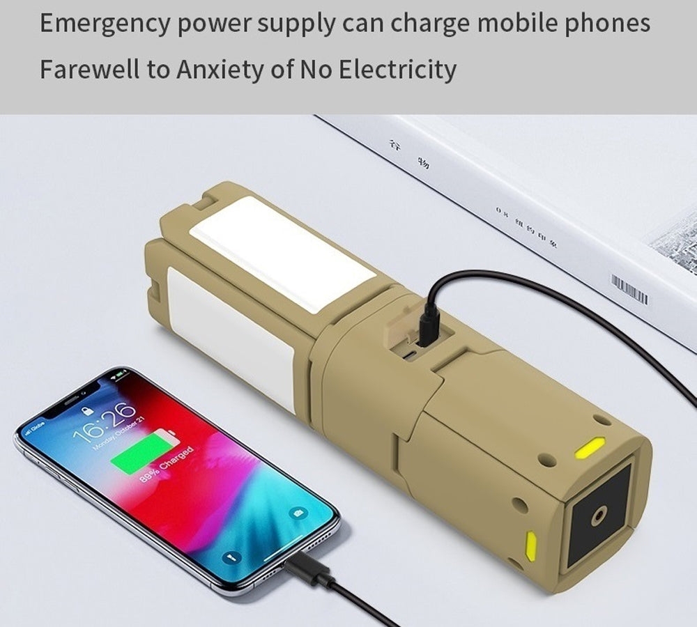 TELESCOPIC FOUR LEAF MULTI LIGHT AND POWER BANK