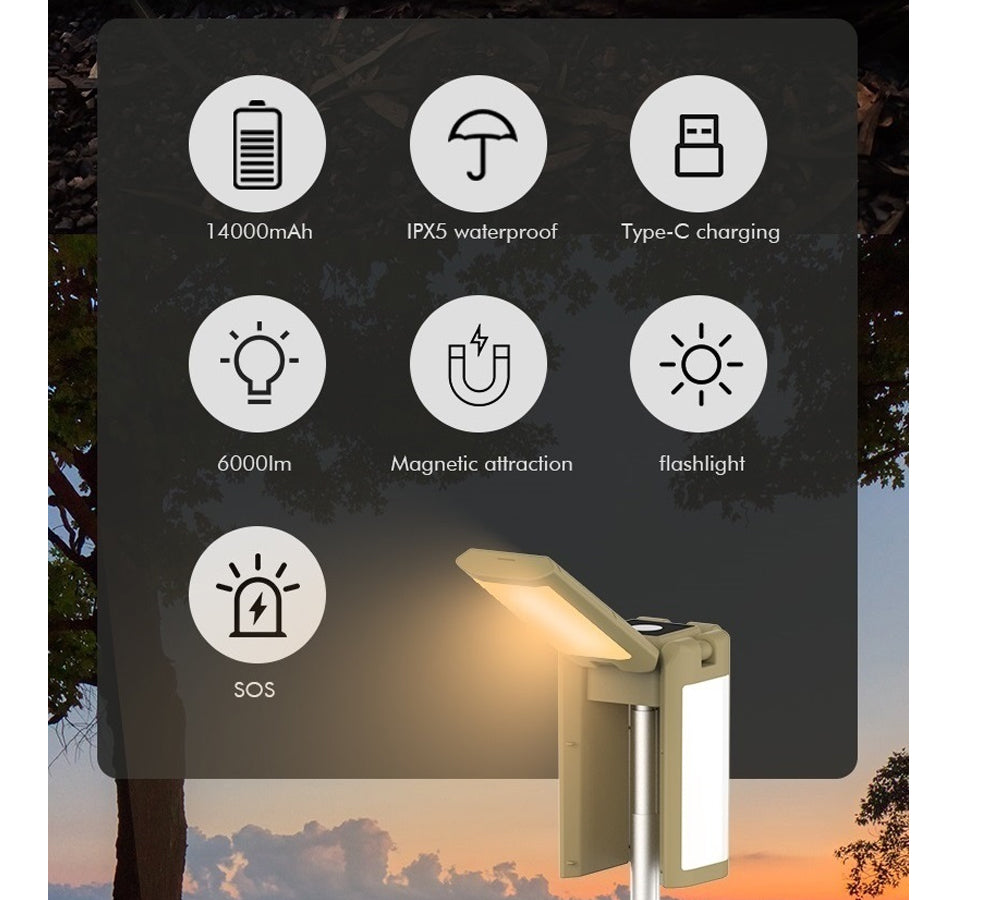 TELESCOPIC FOUR LEAF MULTI LIGHT AND POWER BANK