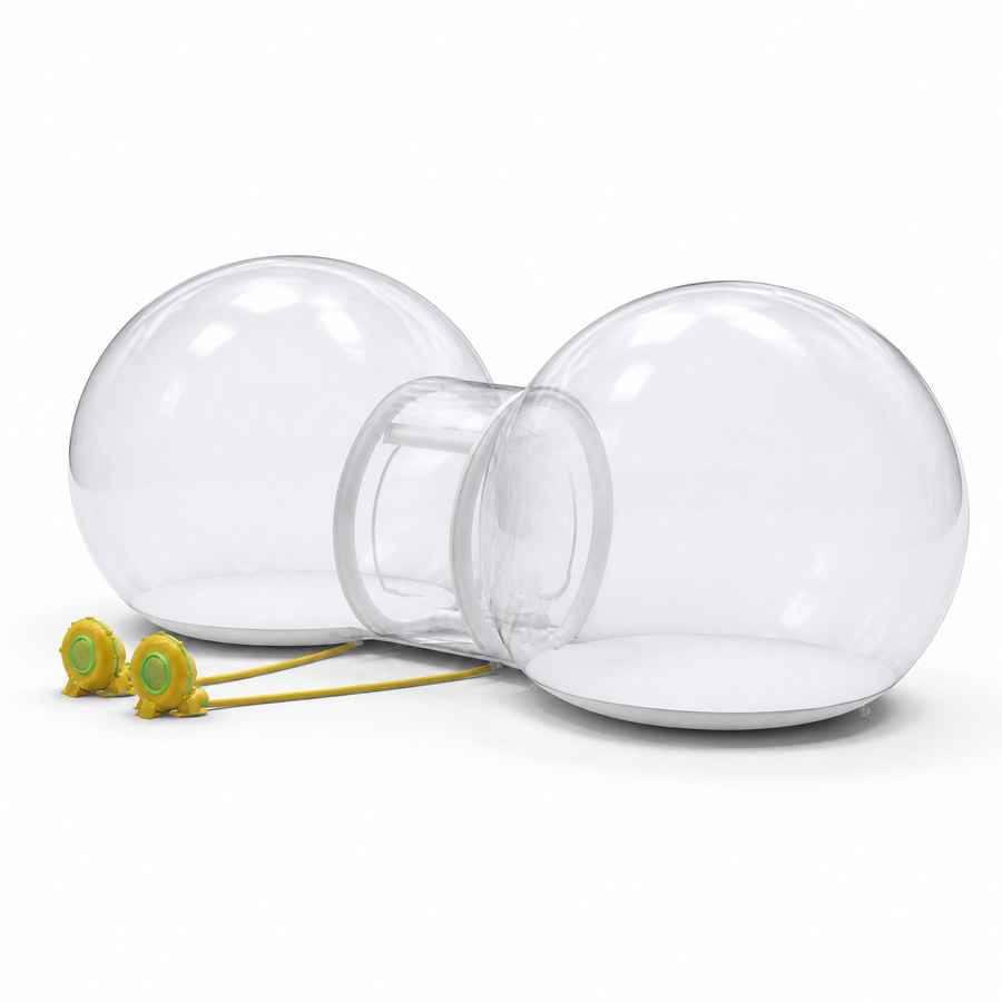6.2m Double Inflatable Bubble House With Blower and Balloons