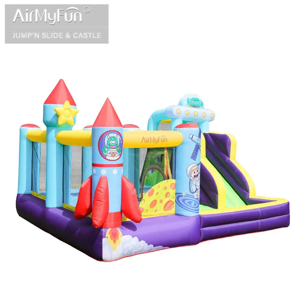ROCKET TO MARS JUMPING CASTLE AND SLIDE (82015