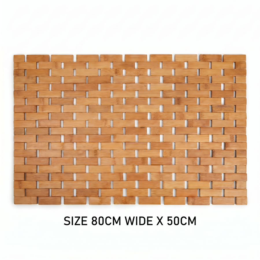 Bamboo Non Slip Bath and Shower Mat