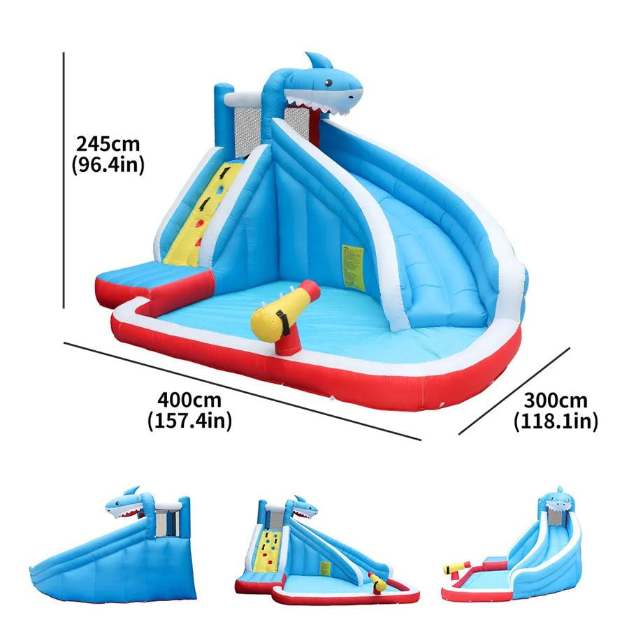 THE SHARK SLIDE WATER CASTLE