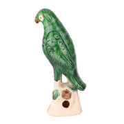 Emerald Green Parrot Sculpture - Small