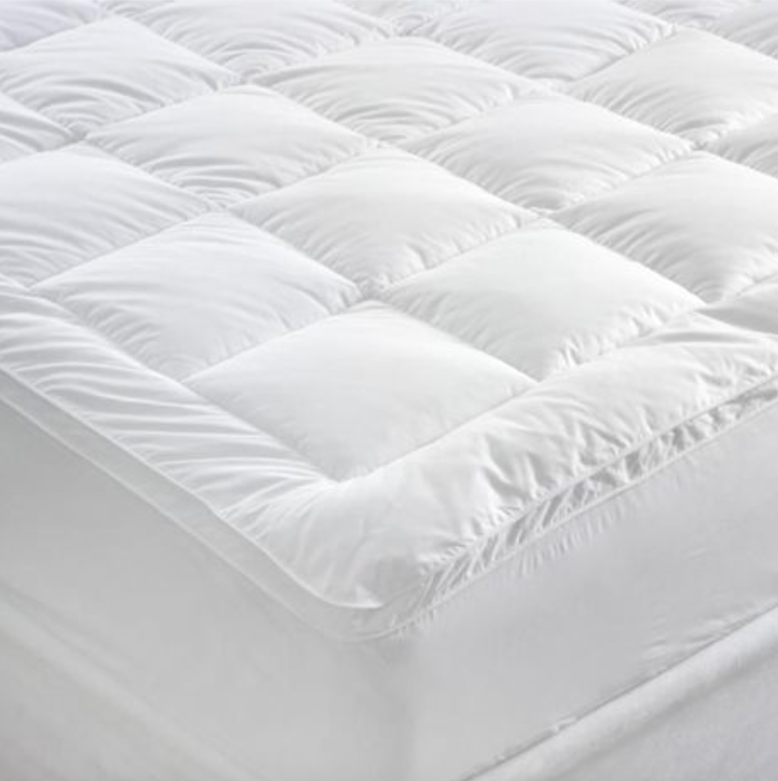 BOX STITCHED 100% COTTON MATRASS TOPPER