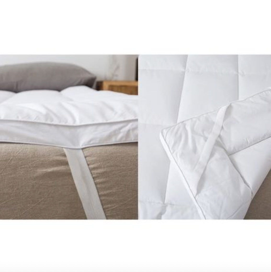 BOX STITCHED 100% COTTON MATRASS TOPPER